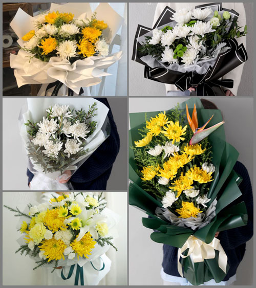 河南鹤壁淇县黄洞乡白事花束代送